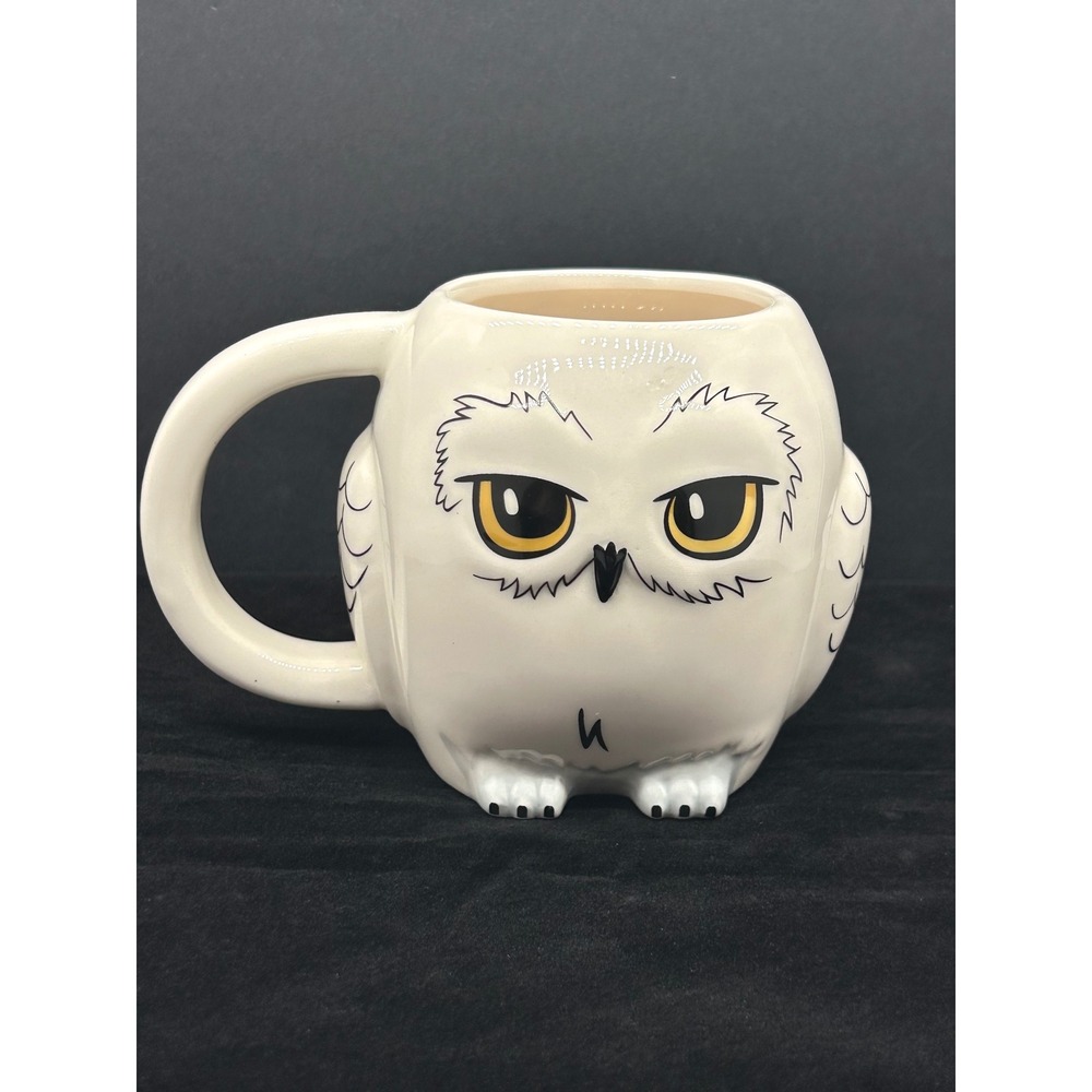 Harry Potter Hedwig Owl Sculpted Ceramic Coffee Mug White 3D Wizarding World